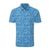 PING Julian Pánské Golfové Polo Tričko, Tidal Blue Multi
