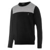 Golfino Pánský Golfový Svetr The Firenze Round Neckline Sweater, Černý