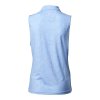 BACKTEE Ladies Snake UV Polo Top, Blue bell
