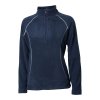 BACKTEE Ladies Zipneck Fleece Jacket, Navy