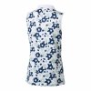 BACKTEE Ladies Flower QD UV Polo Top, Navy