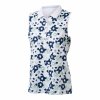 BACKTEE Ladies Flower QD UV Polo Top, Navy