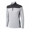 BACKTEE Mens Zipneck Baselayer, Slate