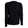 BACKTEE Ladies Solid V-neck Pullover, Navy