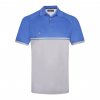 Benross Golf PRO SHELL X POLO Pánské Golfové Tričko, Šedo-Modré