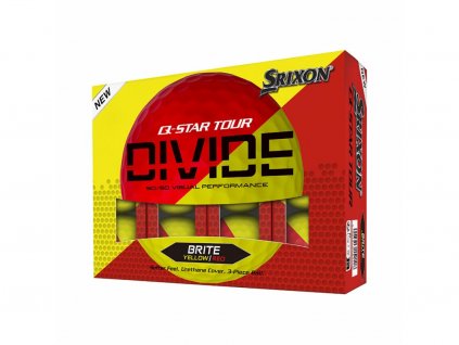 Srixon míče  Q STAR TOUR DIVIDE2YELLOW/RED  3ks