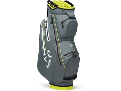 callaway chev dry 14 charcoal flower yellow golfbag