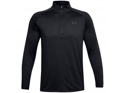 ce085d35 panske funkcni triko under armour tech 2 0 1 2 zip cerna black charcoal