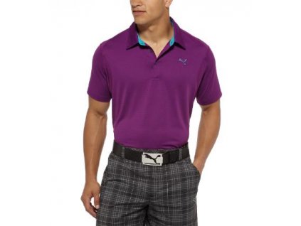Puma Sport Lifestyle pánské golfové tričko fialové