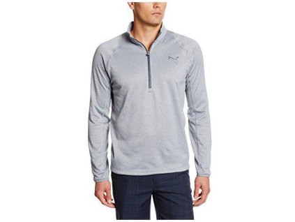 Puma Tech 1/4 Zip Popover golfová mikina šedá