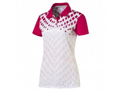 Puma juniorské golfové tričko Diamond Print