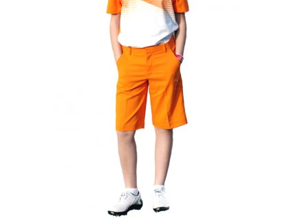 Puma junior golfové kraťasy oranžové