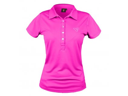 Tony Trevis dámské golfové tričko Swarovski elements - pink