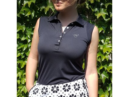 TT cerne polo bez rukavu