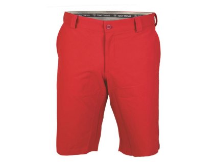 Tony Trevis pánské golfové kraťasy SlimFit červené