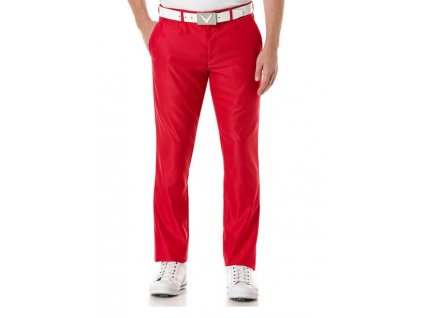 Callaway Corded Tech Pant pánské golfové kalhoty červené