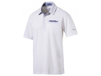 Puma Aloha pánské golfové tričko bílé