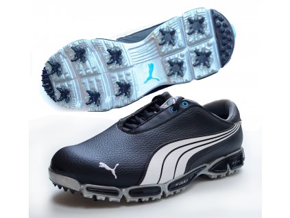 Puma ISO PRO pánské kožené golfové boty černé