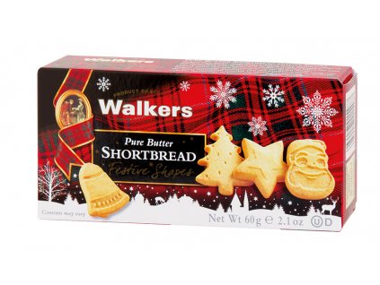 Walkers vánoční máslové sušenky 60g