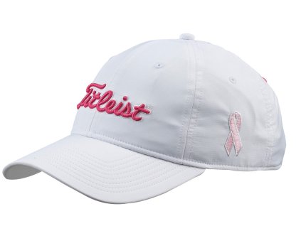 Titleist Pink Ribbon cap golfová čepice bílá
