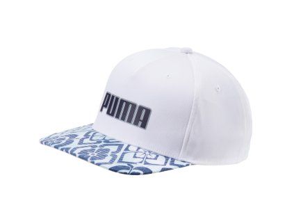 Puma Go Time Flex Snapback Aloha golfová čepice bílá