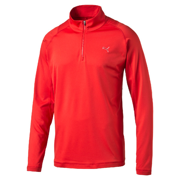 Puma Tech 1/4 Zip Popover golfová mikina červená L