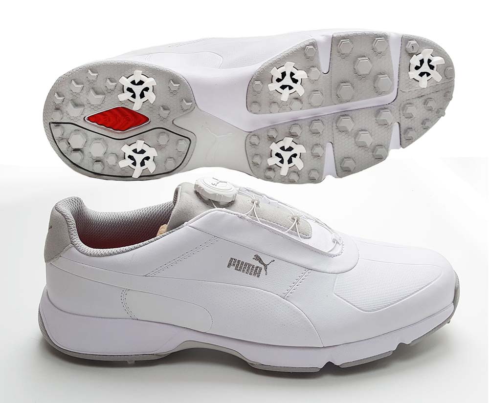 Puma Ignite Drive DISC pánské golfové boty bílé 42