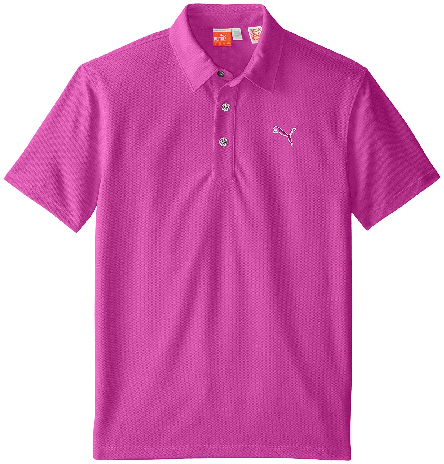 Puma Tech juniorské golfové tričko fialové 152