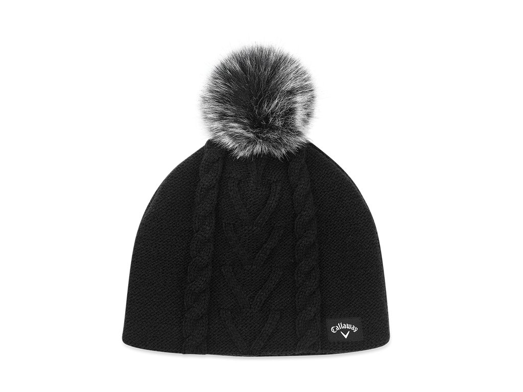 Callaway dámská zimní beanie pom pom černá