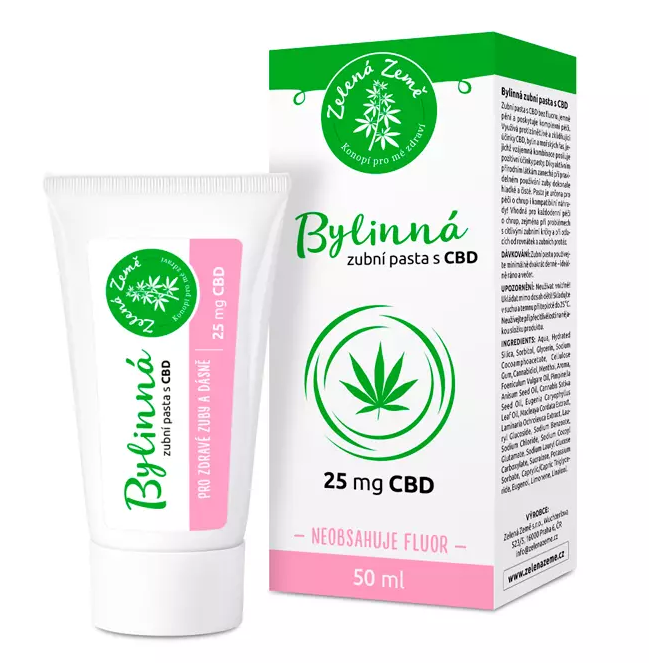 Bylinná zubní pasta s CBD 50ml