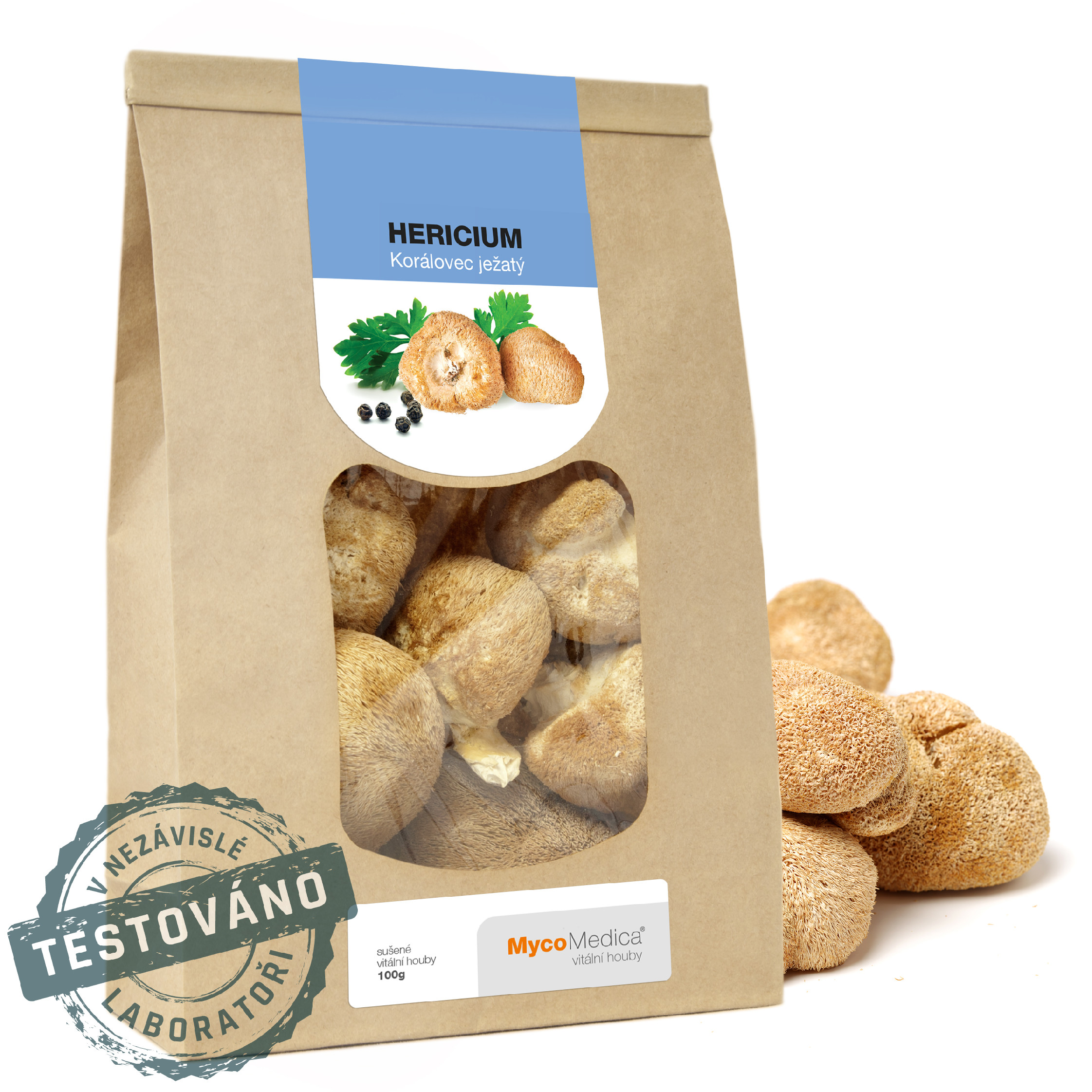 Hericium - korálovec ježatý - sušené 100g