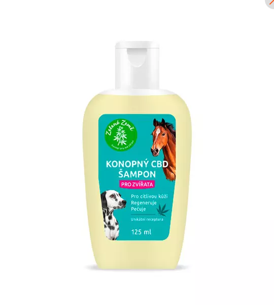 Konopný CBD šampon pro zvířata 125ml