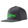 Puma Script Snapback pánská golfová čepice šedá
