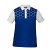 Pánské golfové tričko modré s dimply Tony Trevis