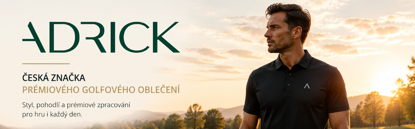 ADRICK – Česká značka prémiového golfového oblečení nově na Golfstores