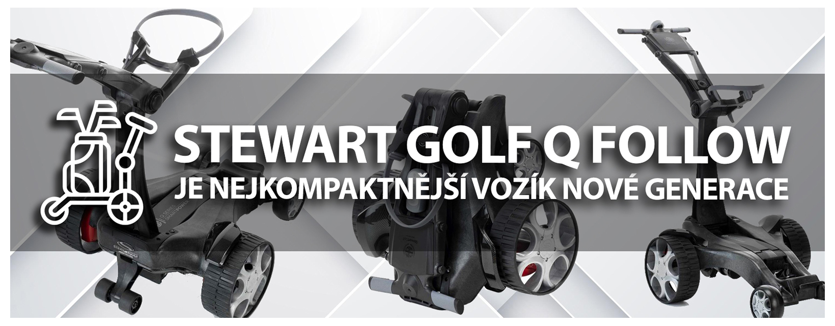 Stewart Golf Follow golfové vozíky