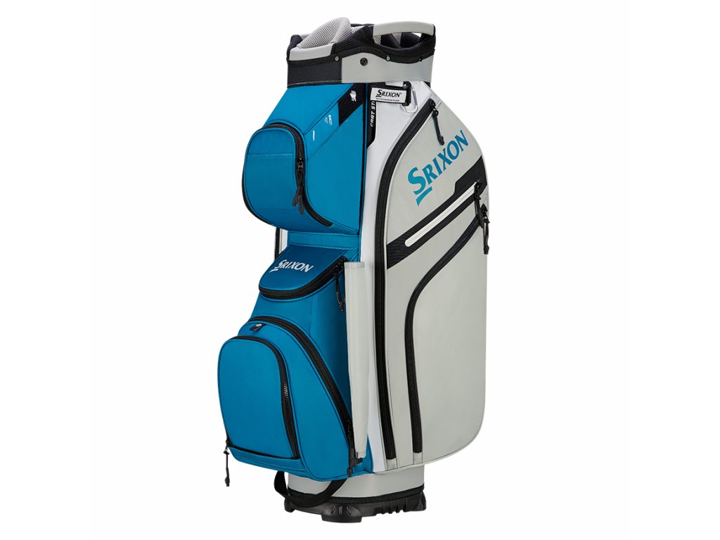 Srixon Premium Waterproof golfový cartbag stříbrno-modrý