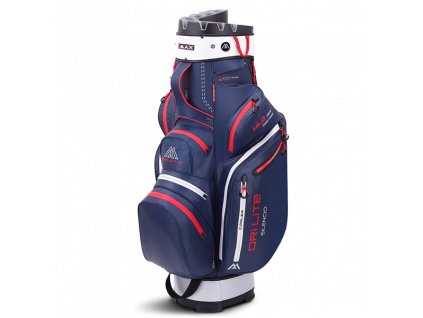 Big Max Dri Lite Silencio 2 nepromokavý golfový cartbag - modro-šedo-červený