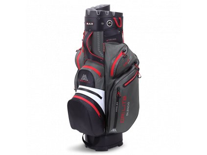 Big Max Dri Lite Silencio 2 nepromokavý golfový cartbag - šedo-černo-červený