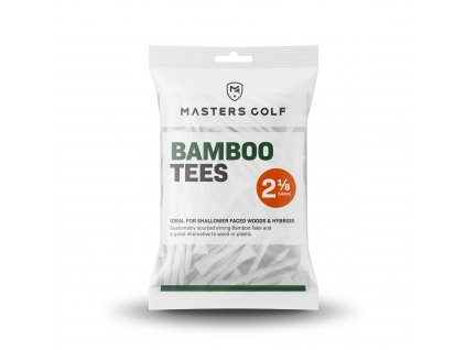 Masters bamboo tees dřevěná golfová týčka 2 1/8 54mm bílá 25 kusů