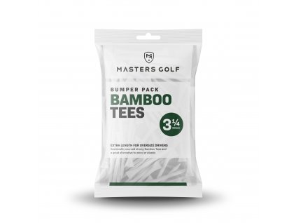 Masters bamboo bumper tees dřevěná golfová týčka 3 1/4 83mm bílá 85 kusů