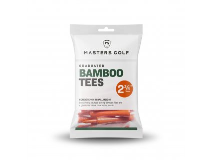 Masters bamboo odstupňovaná golfová týčka 2 3/4" 20 kusů oranžové