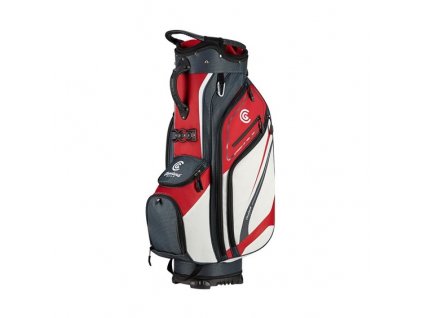 Cleveland Friday golfový cart bag červeno/bílo/šedý