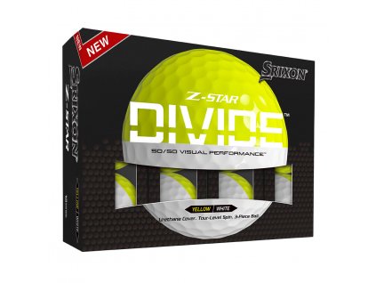 Srixon Z-Star Divide golfové míčky žluto/bílé 12ks