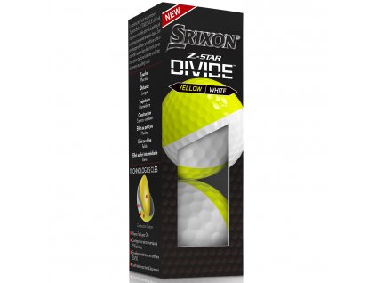 Srixon Z-Star Divide golfové míčky žluto/bílé 3ks