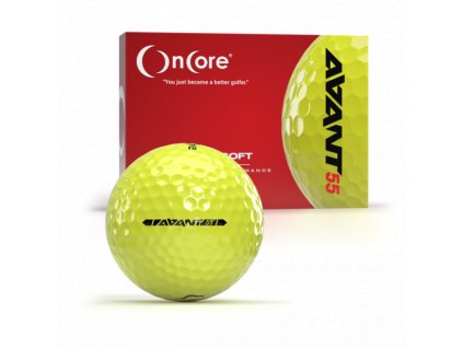 OnCore AVANT 55 golfové míčky žluté 12ks