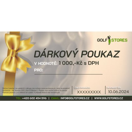 Dárkový poukaz Golfstores 1000