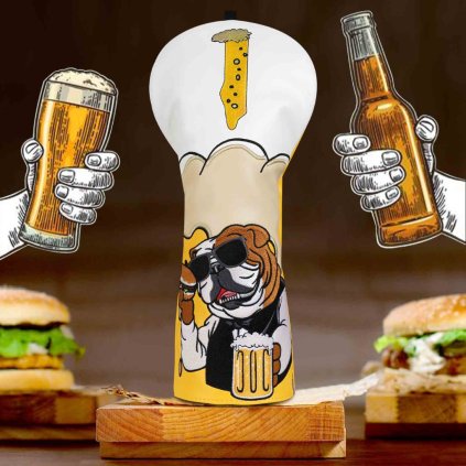 Prémový headcover na golfový hybrid s originálním motivem ,,Flamingo White´´ od značky Craftsman. Stylová a odolná ochrana pro vaši golfovou hůl perfektní kombinace designu a funkčnosti (4)