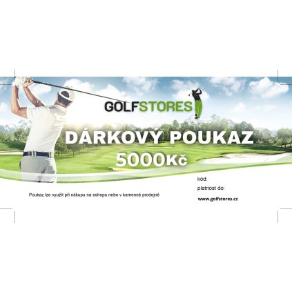 Dárkový voucher v hodnotě 5000 Kč