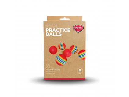 Masters foam practice balls tréninkové pěnové míčky 6ks
